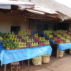 Étal de fruits - Toutes les couleurs de l'île…